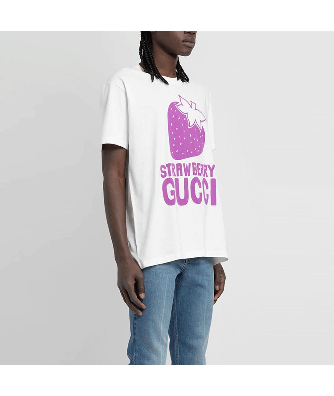 GUCCI Белая футболка, фото 4