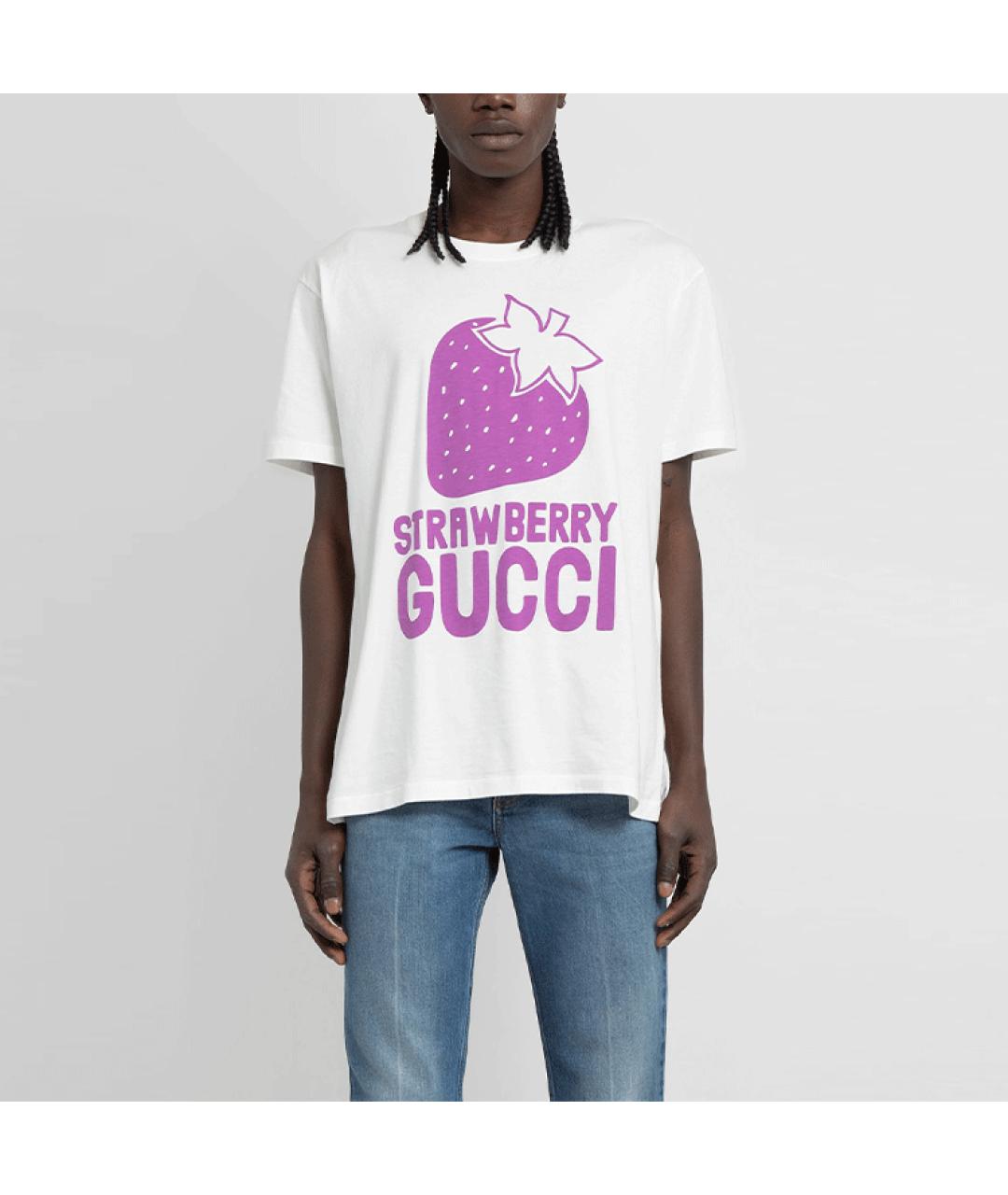 GUCCI Белая футболка, фото 2