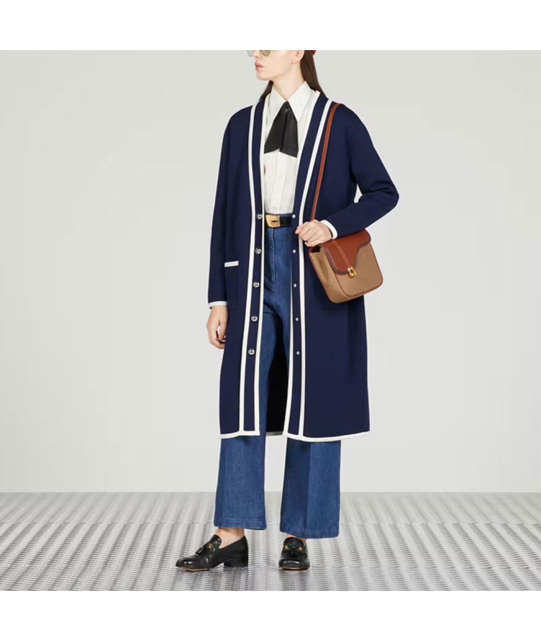 GUCCI Синий хлопковый кардиган, фото 5