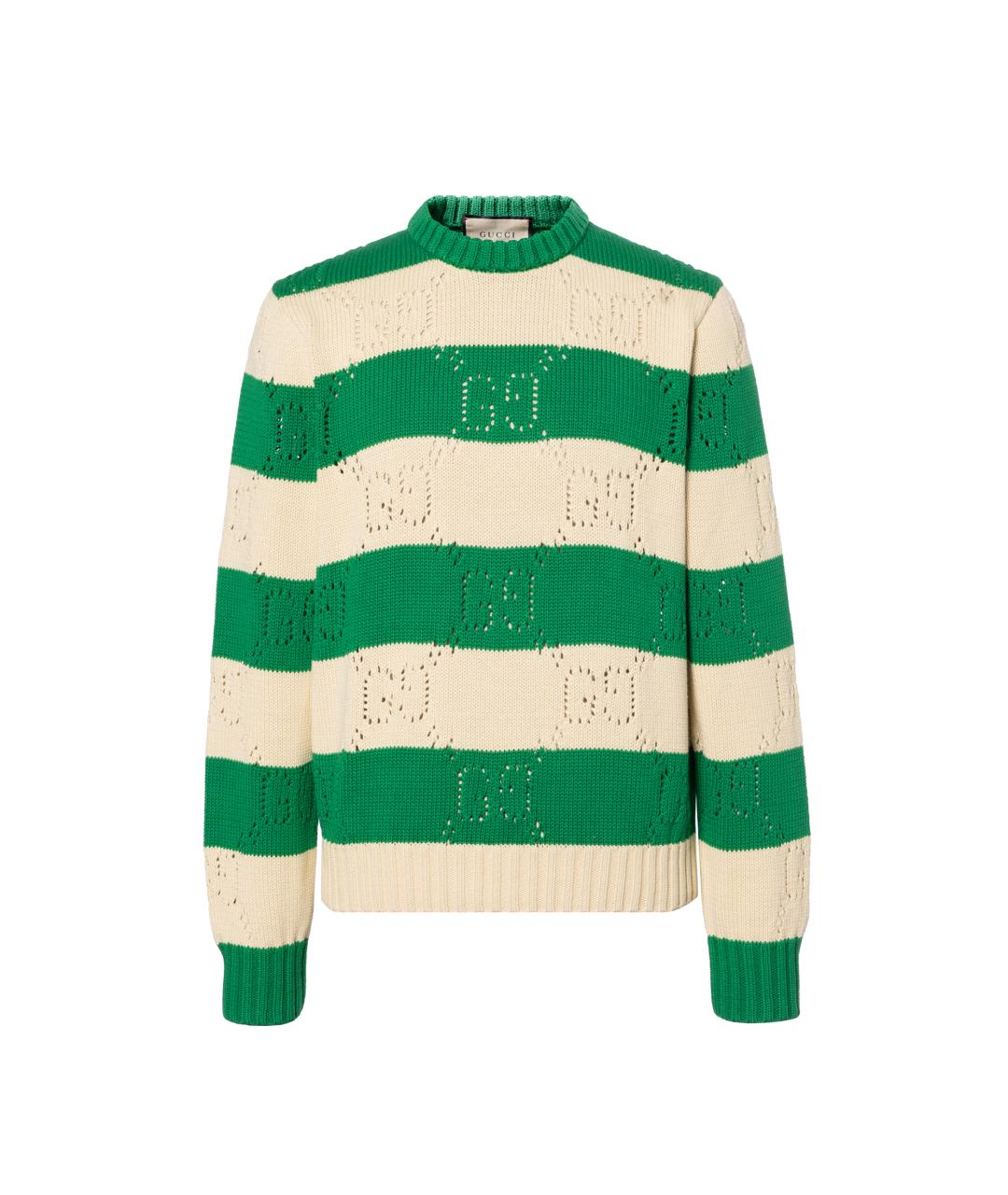 GUCCI Зеленый джемпер / свитер, фото 1