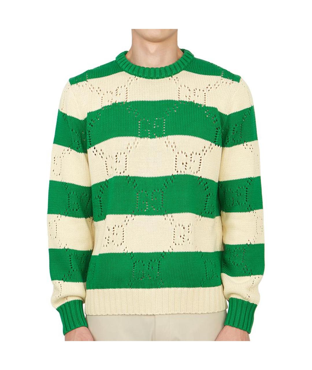 GUCCI Зеленый джемпер / свитер, фото 3