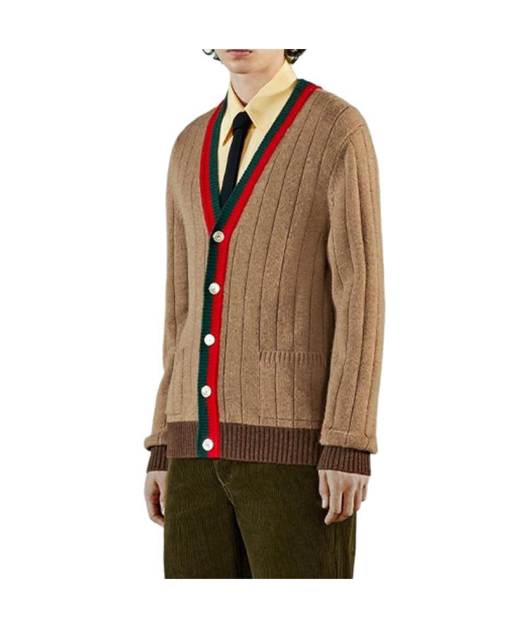 GUCCI Бежевый кардиган, фото 3