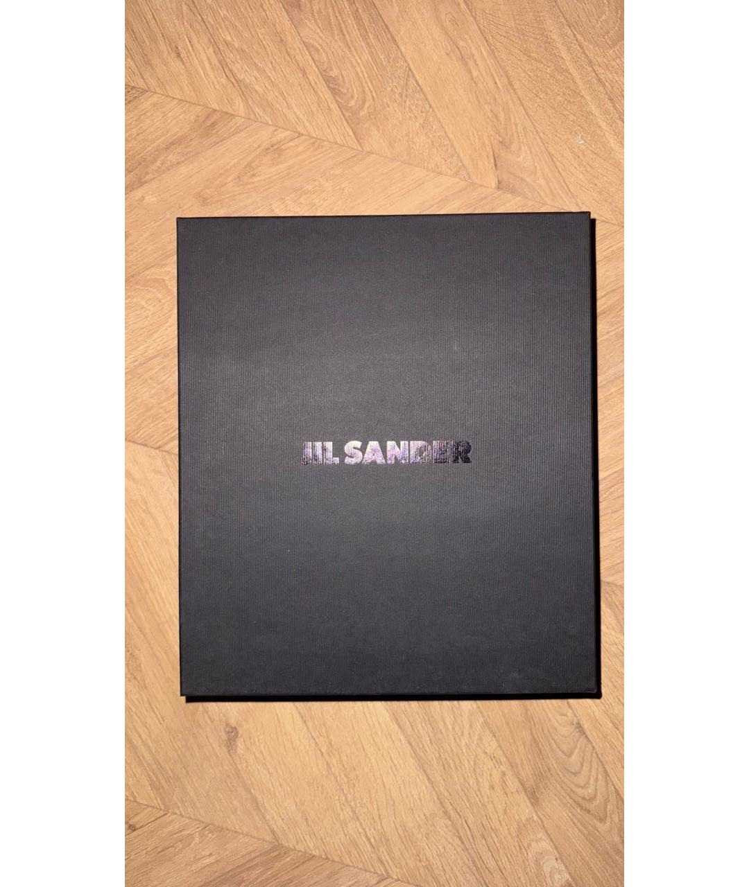 JIL SANDER Черные кожаные сандалии, фото 5