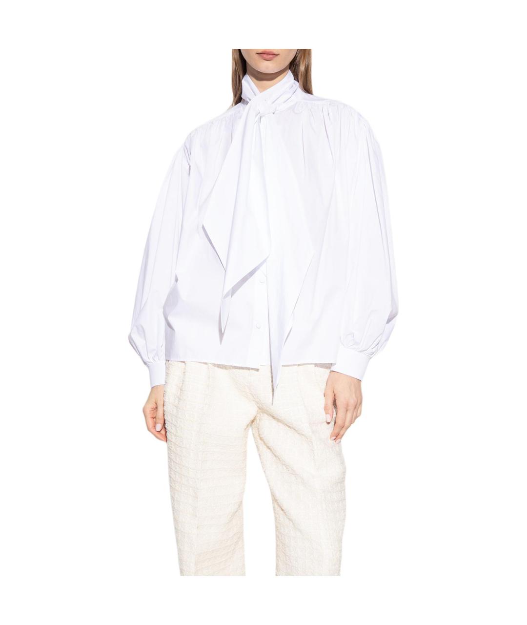 GUCCI Белая хлопковая блузы, фото 2