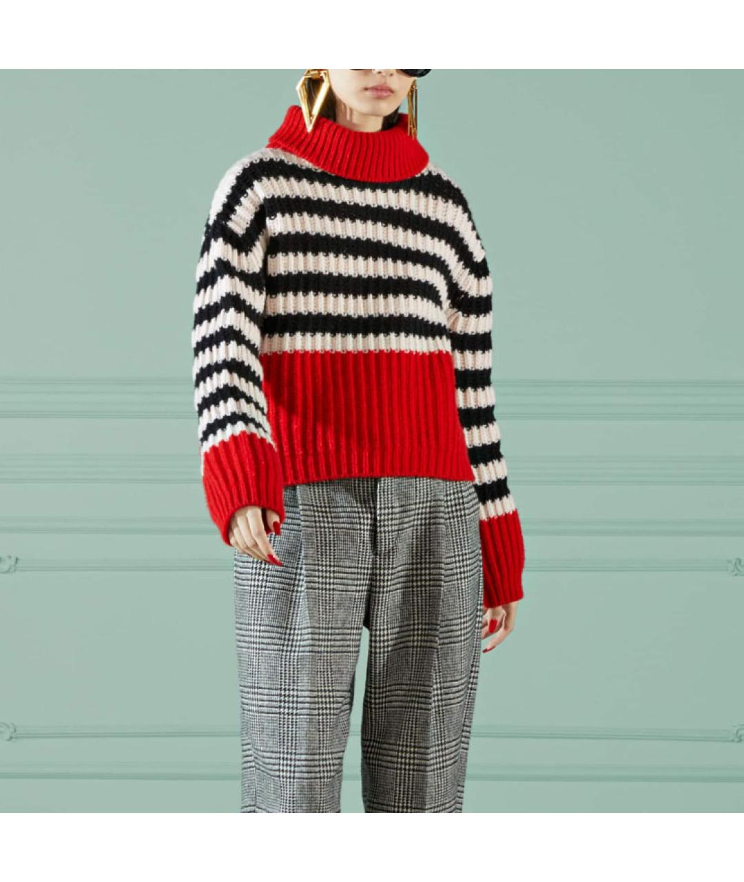 GUCCI Красный шерстяной джемпер / свитер, фото 3