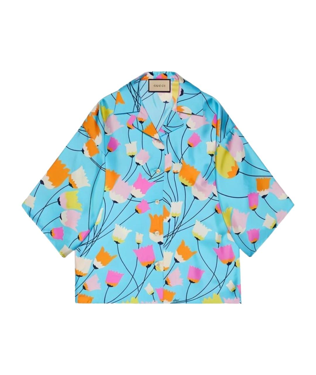 GUCCI Голубая рубашка, фото 1