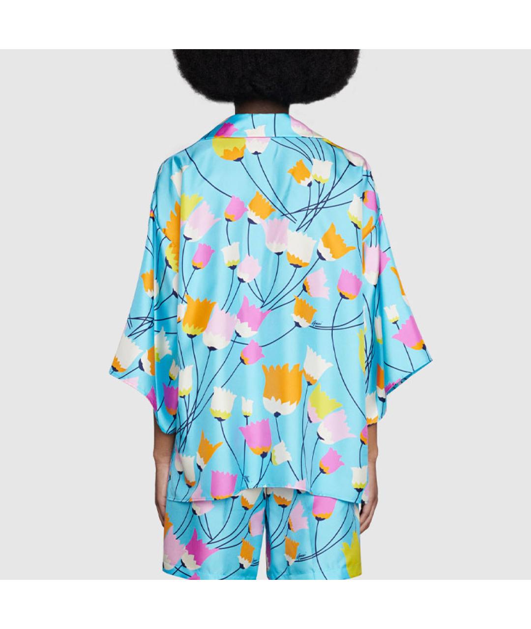GUCCI Голубая рубашка, фото 4