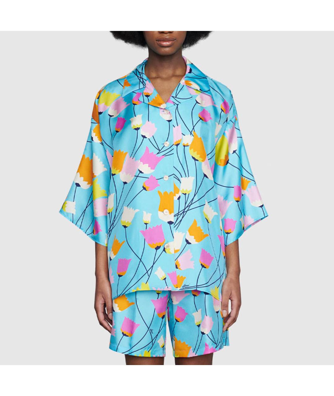 GUCCI Голубая рубашка, фото 3