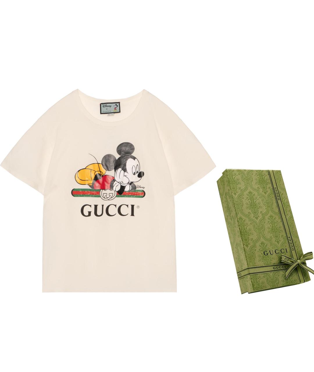 GUCCI Бежевая футболка, фото 5