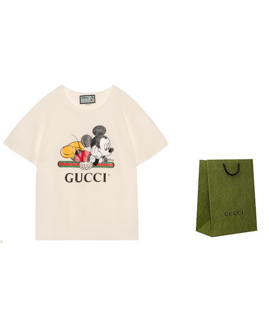 GUCCI Бежевая футболка, фото 3