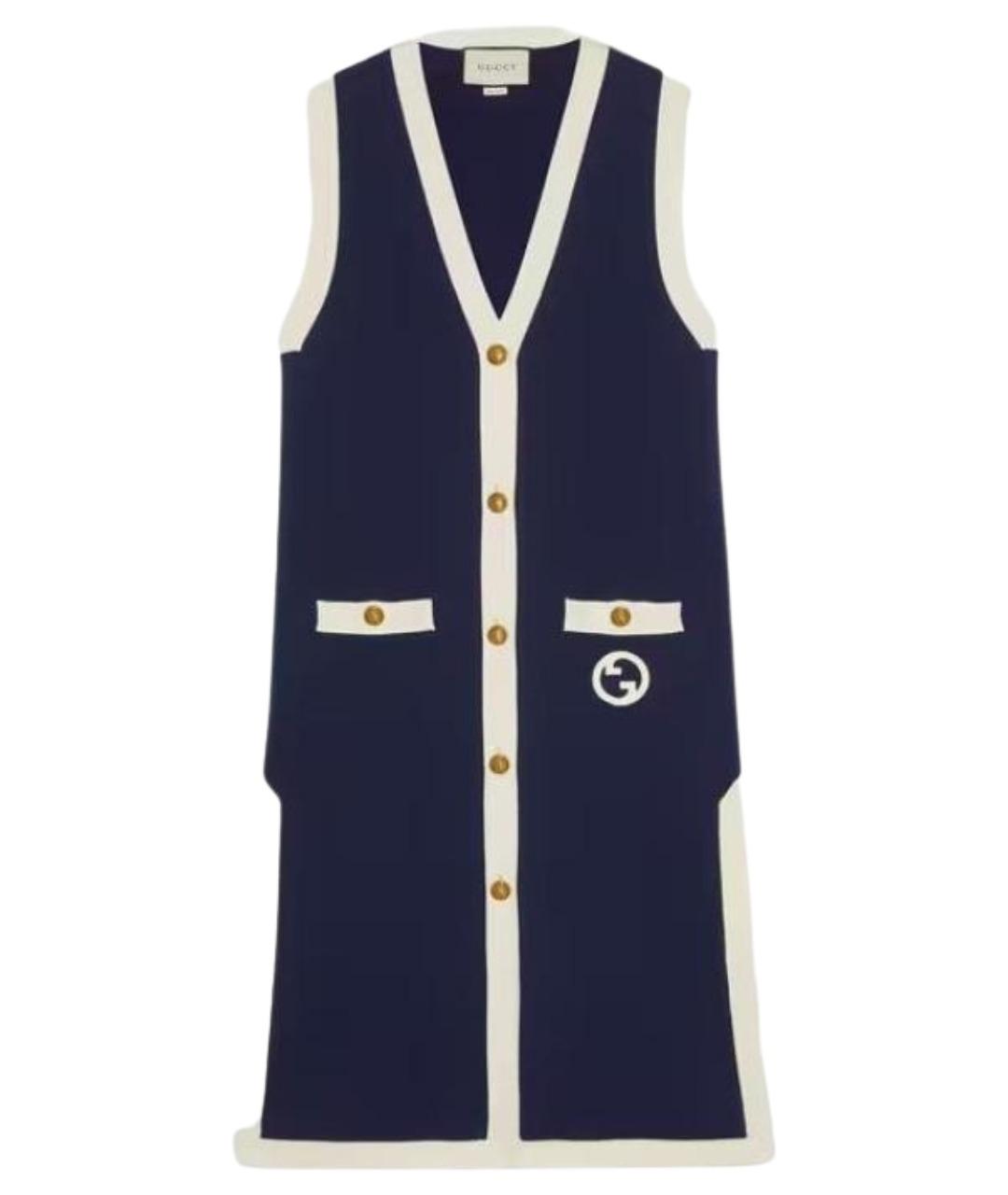 GUCCI Синяя жилетка, фото 1