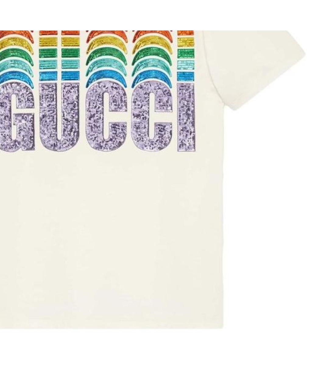 GUCCI Бежевая футболка, фото 4