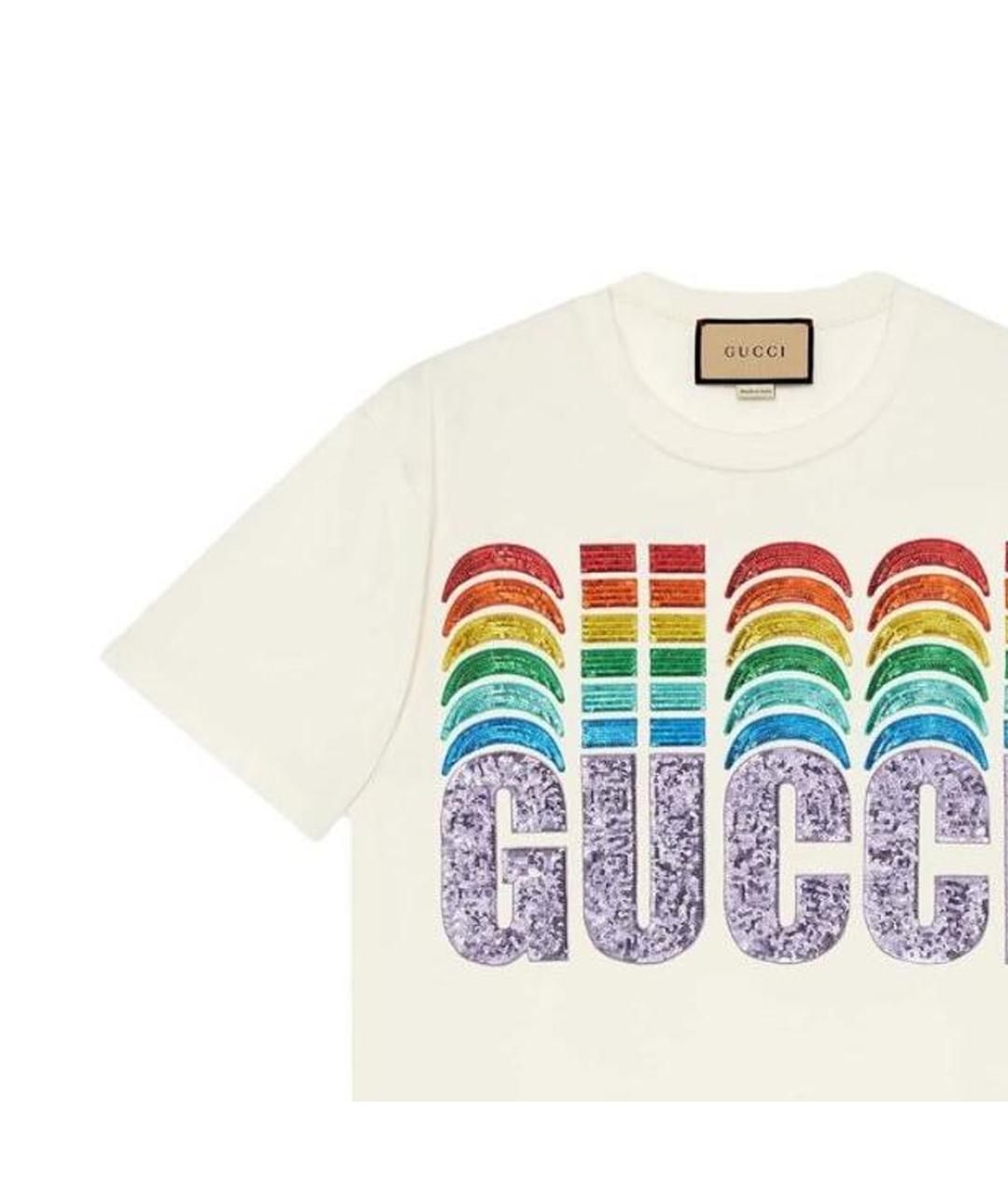 GUCCI Бежевая футболка, фото 2