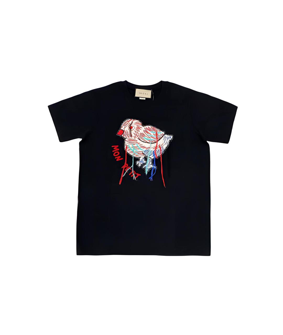 GUCCI Черная футболка, фото 3