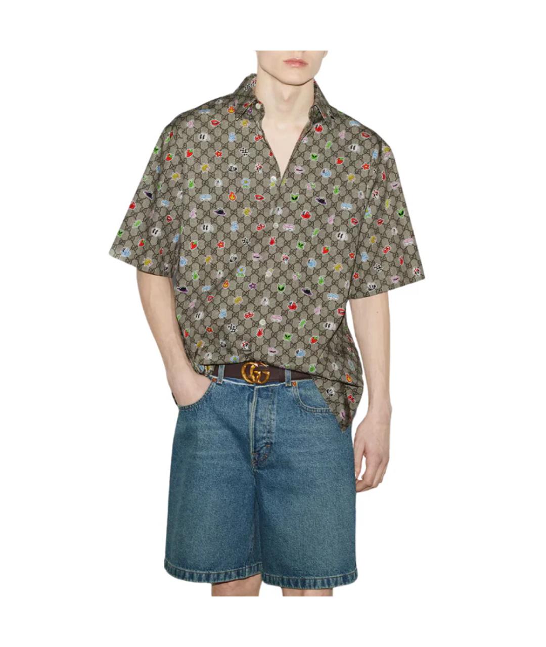 GUCCI Мульти кэжуал рубашка, фото 1