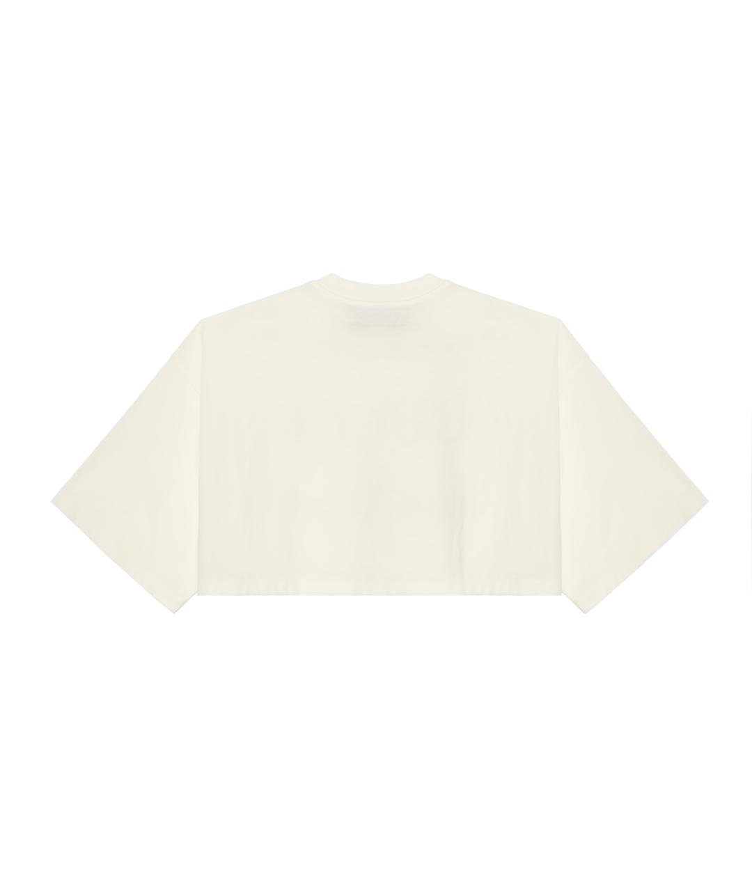 GUCCI Белая хлопковая футболка, фото 2