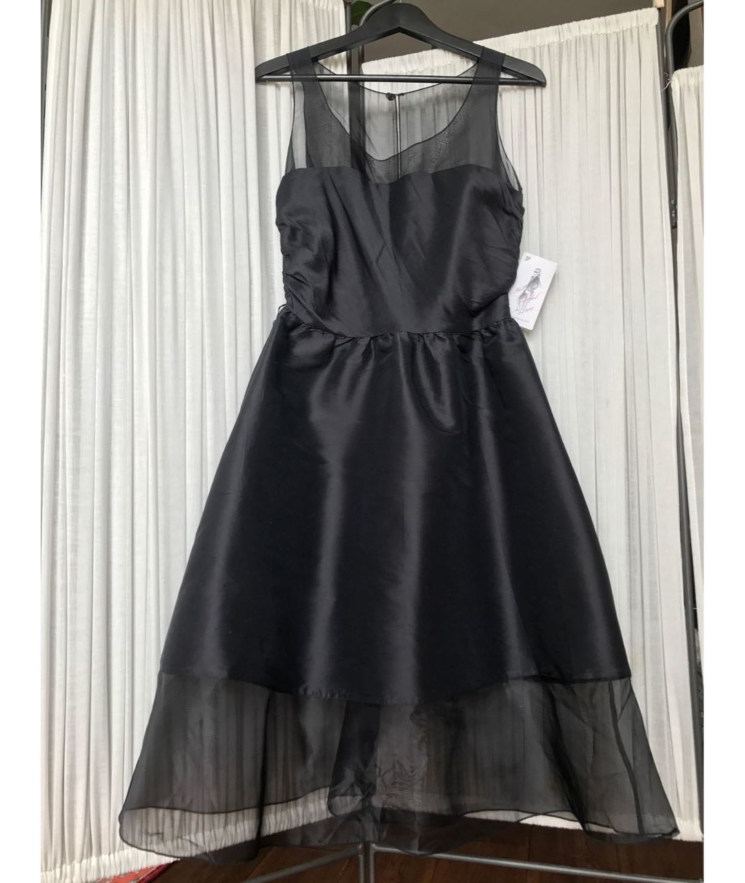 KARL LAGERFELD Черное шелковое вечернее платье, фото 2