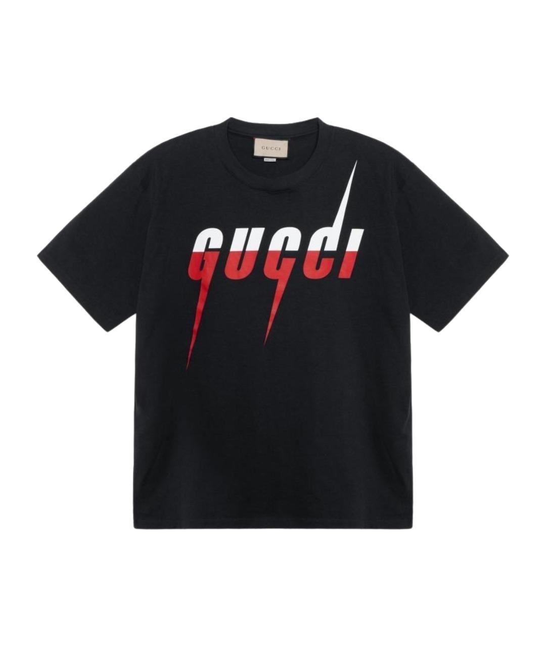 GUCCI Черная футболка, фото 1