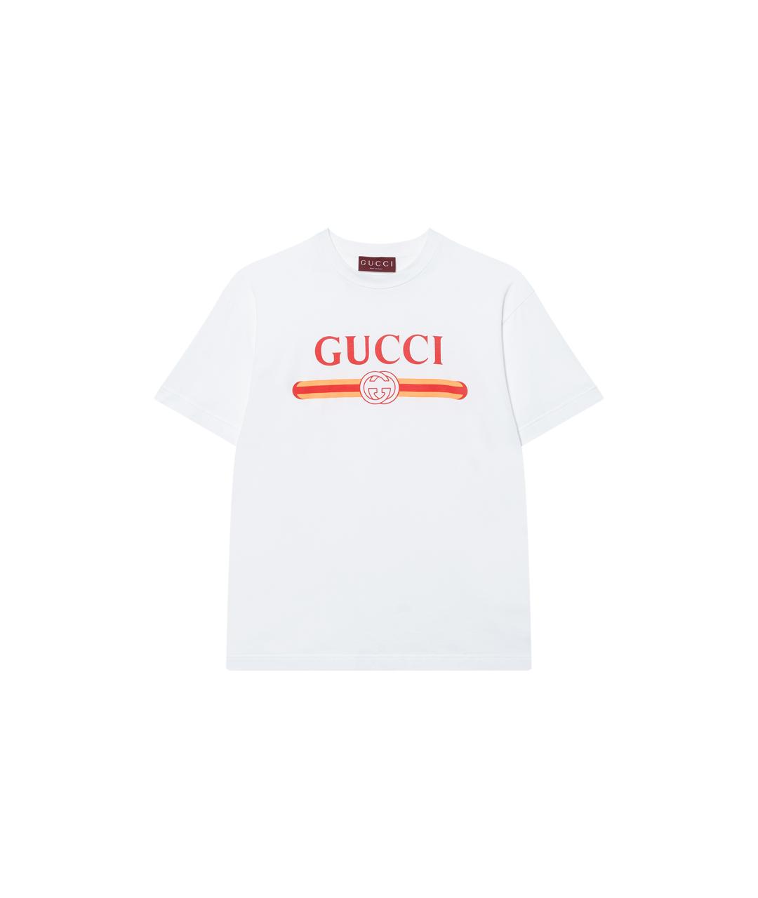 GUCCI Белая футболка, фото 6