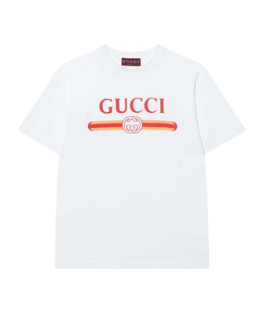 GUCCI Белая футболка, фото 1