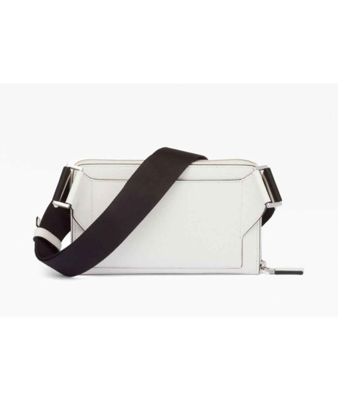 PRADA Белая кожаная поясная сумка, фото 4