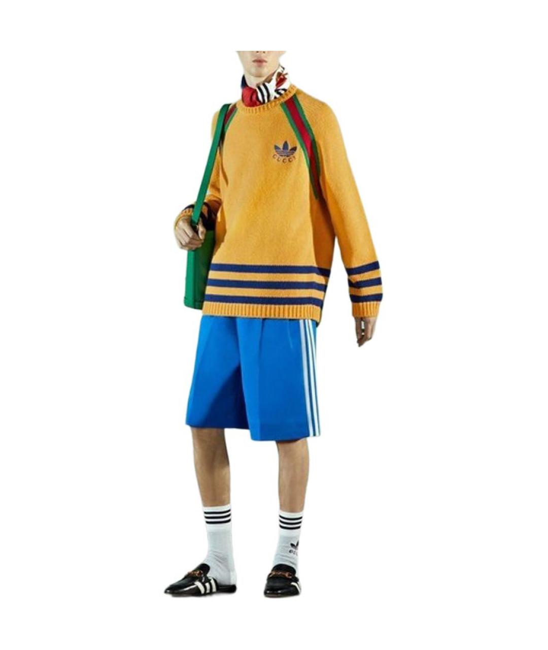 GUCCI Желтый джемпер / свитер, фото 3