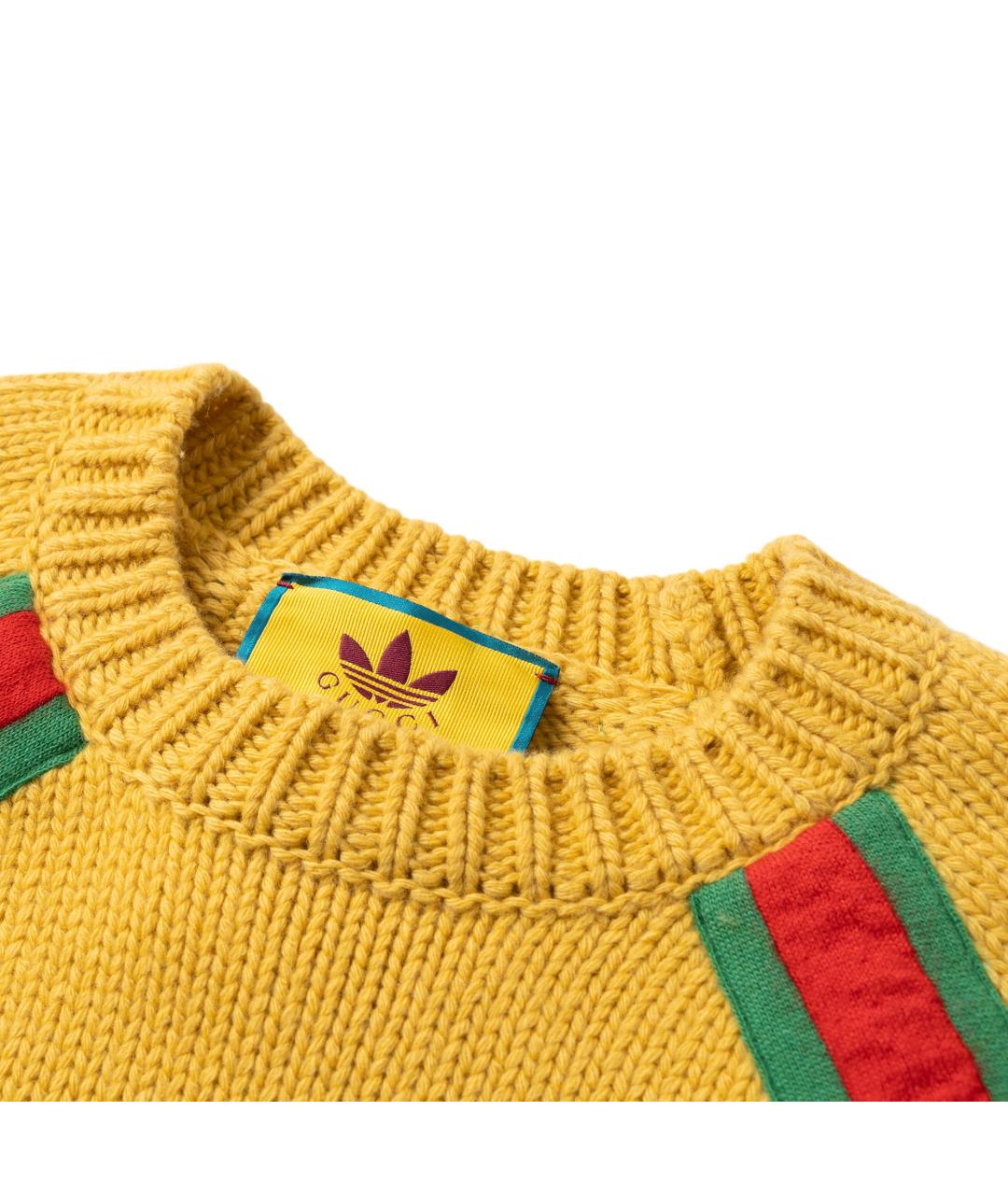 GUCCI Желтый джемпер / свитер, фото 5