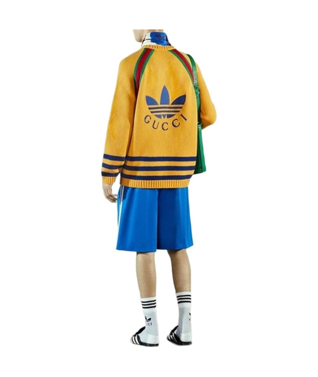 GUCCI Желтый джемпер / свитер, фото 4