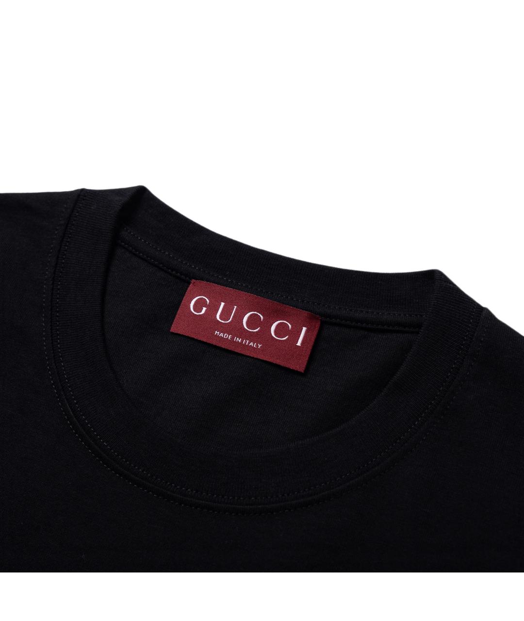 GUCCI Черная футболка, фото 2