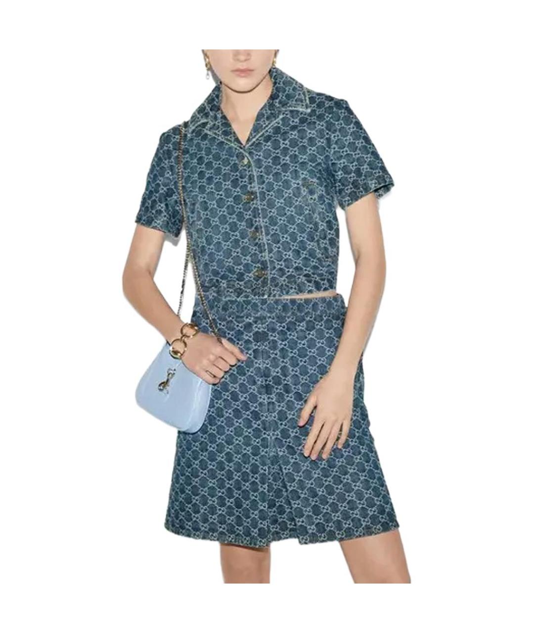 GUCCI Синяя рубашка, фото 5