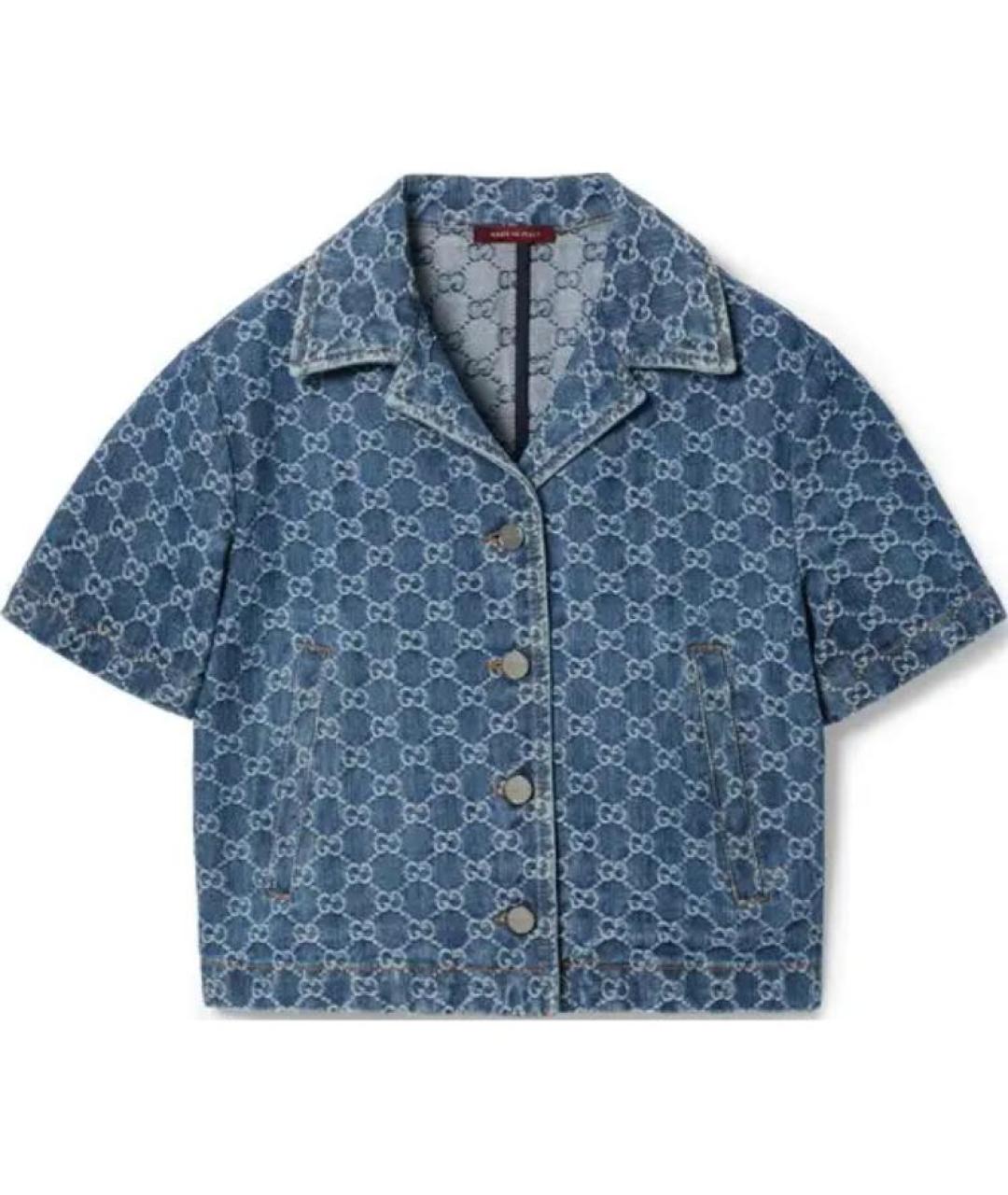GUCCI Синяя рубашка, фото 1