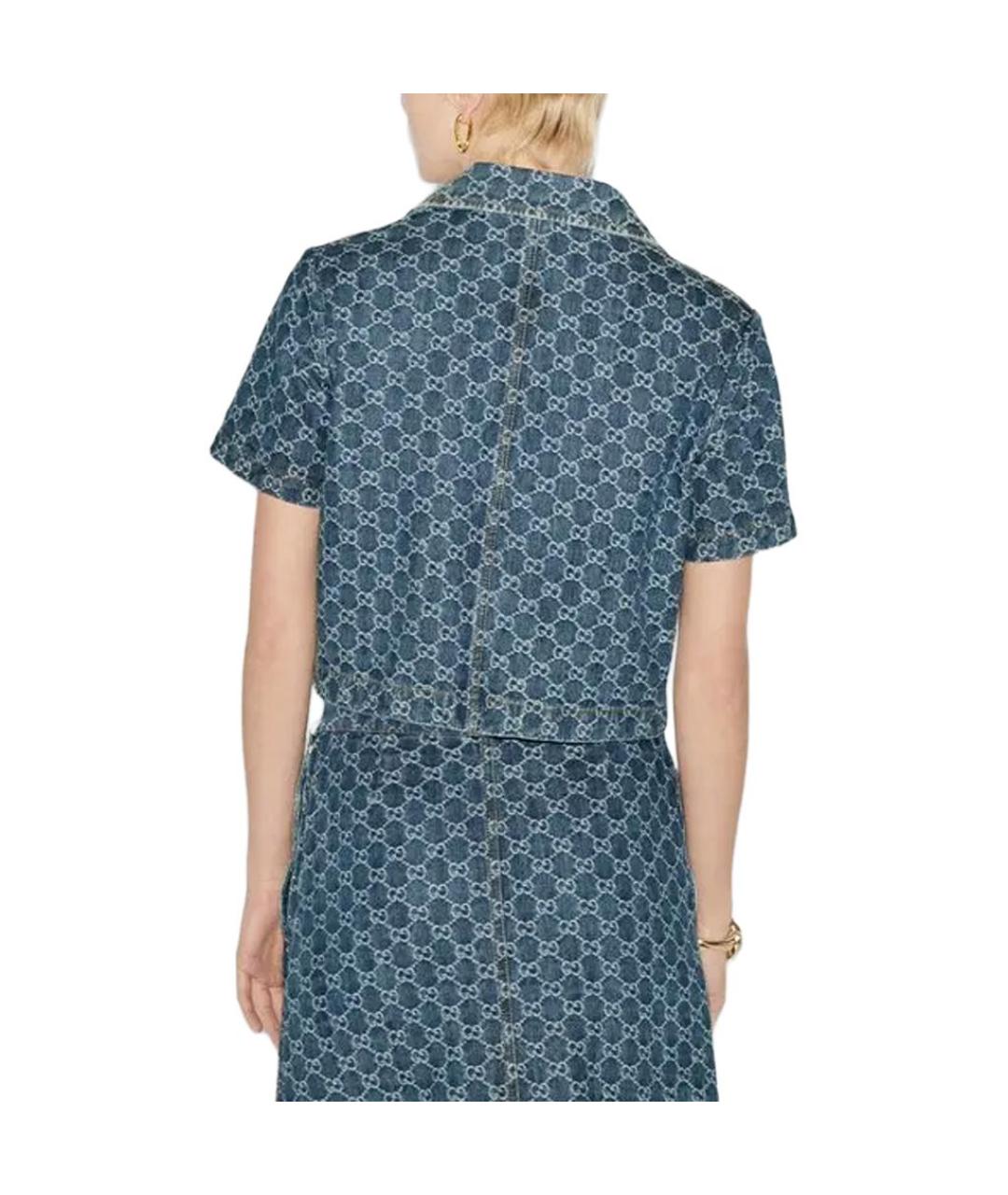GUCCI Синяя рубашка, фото 4