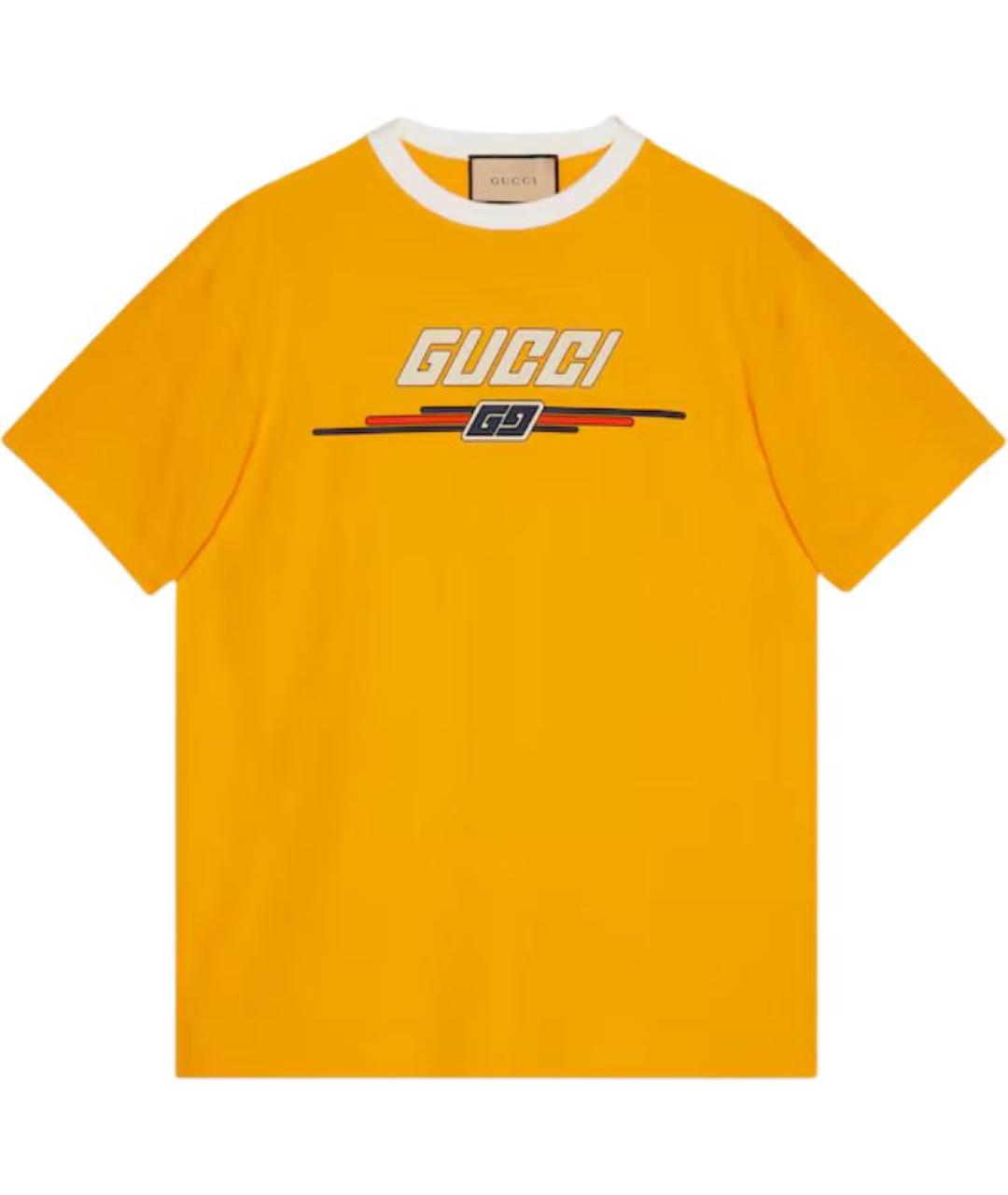 GUCCI Оранжевая футболка, фото 1