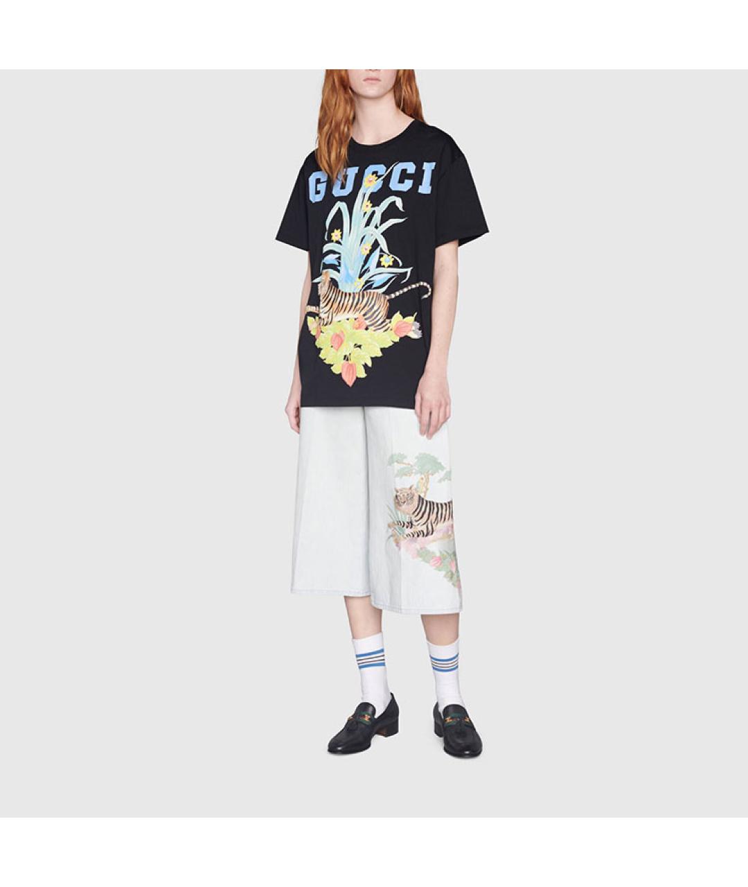GUCCI Черная футболка, фото 2
