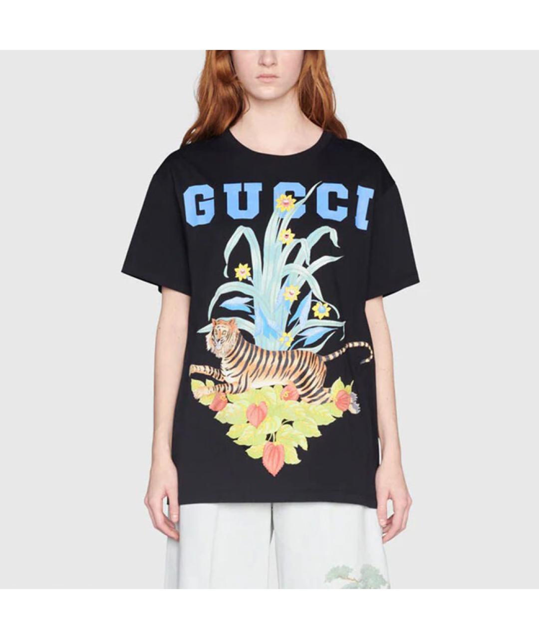 GUCCI Черная футболка, фото 3