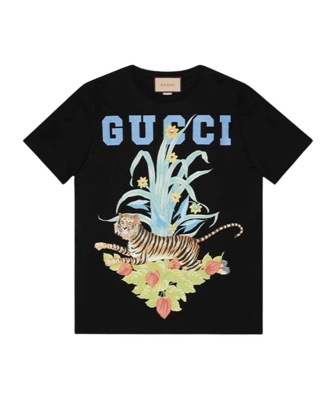GUCCI Черная футболка, фото 1