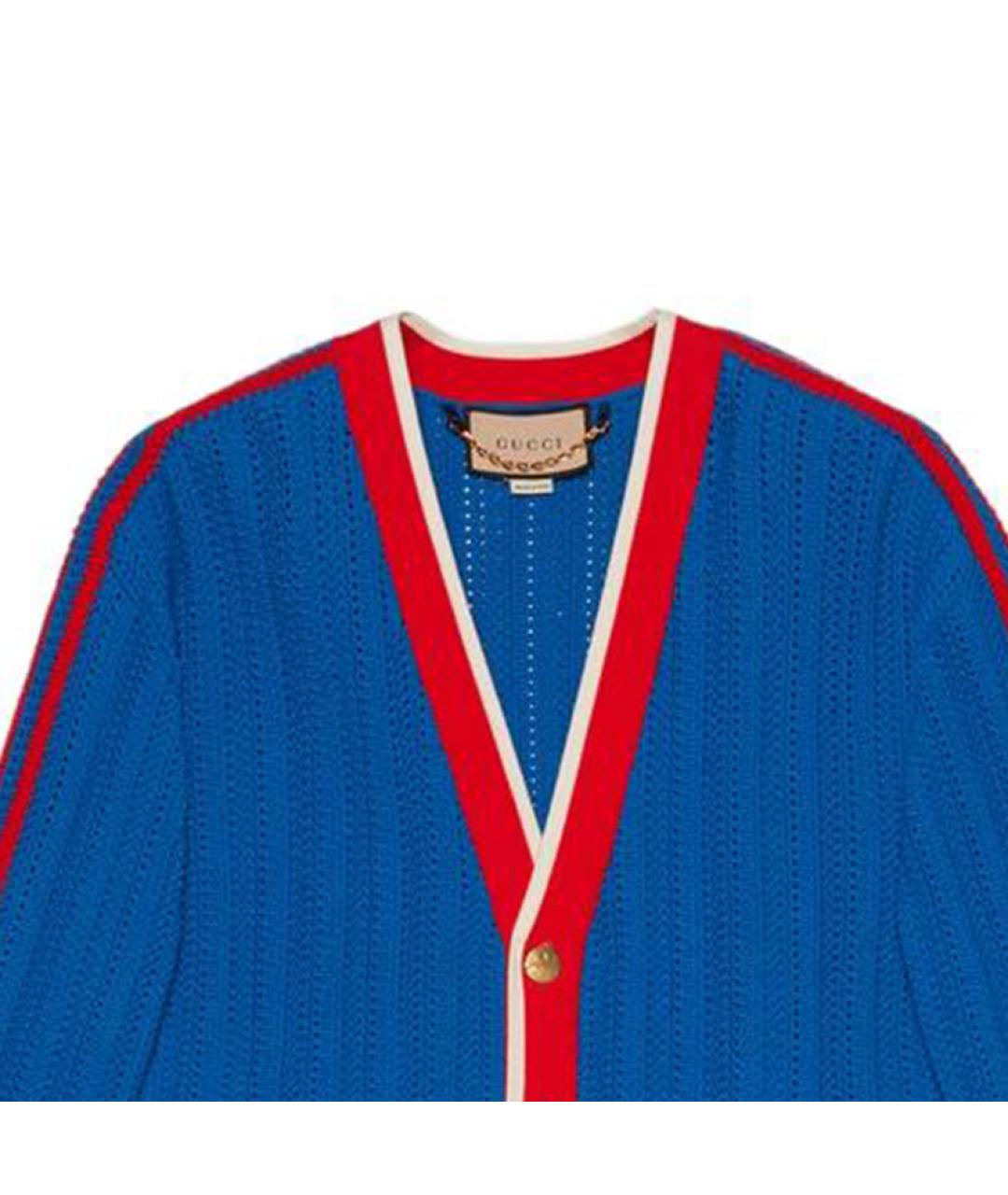 GUCCI Синий кардиган, фото 5
