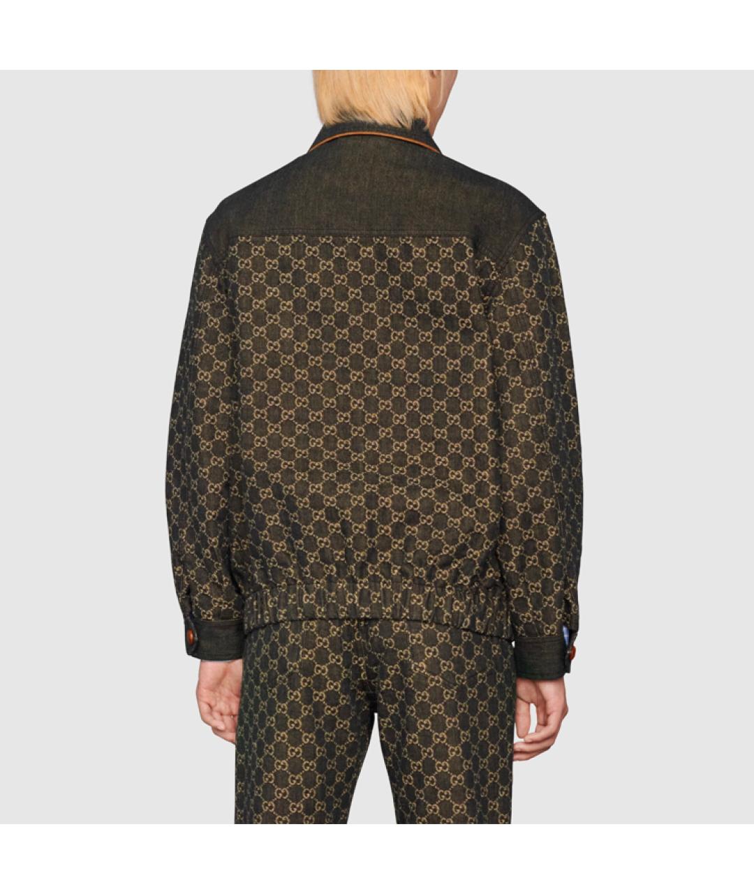 GUCCI Черная деним куртка, фото 3