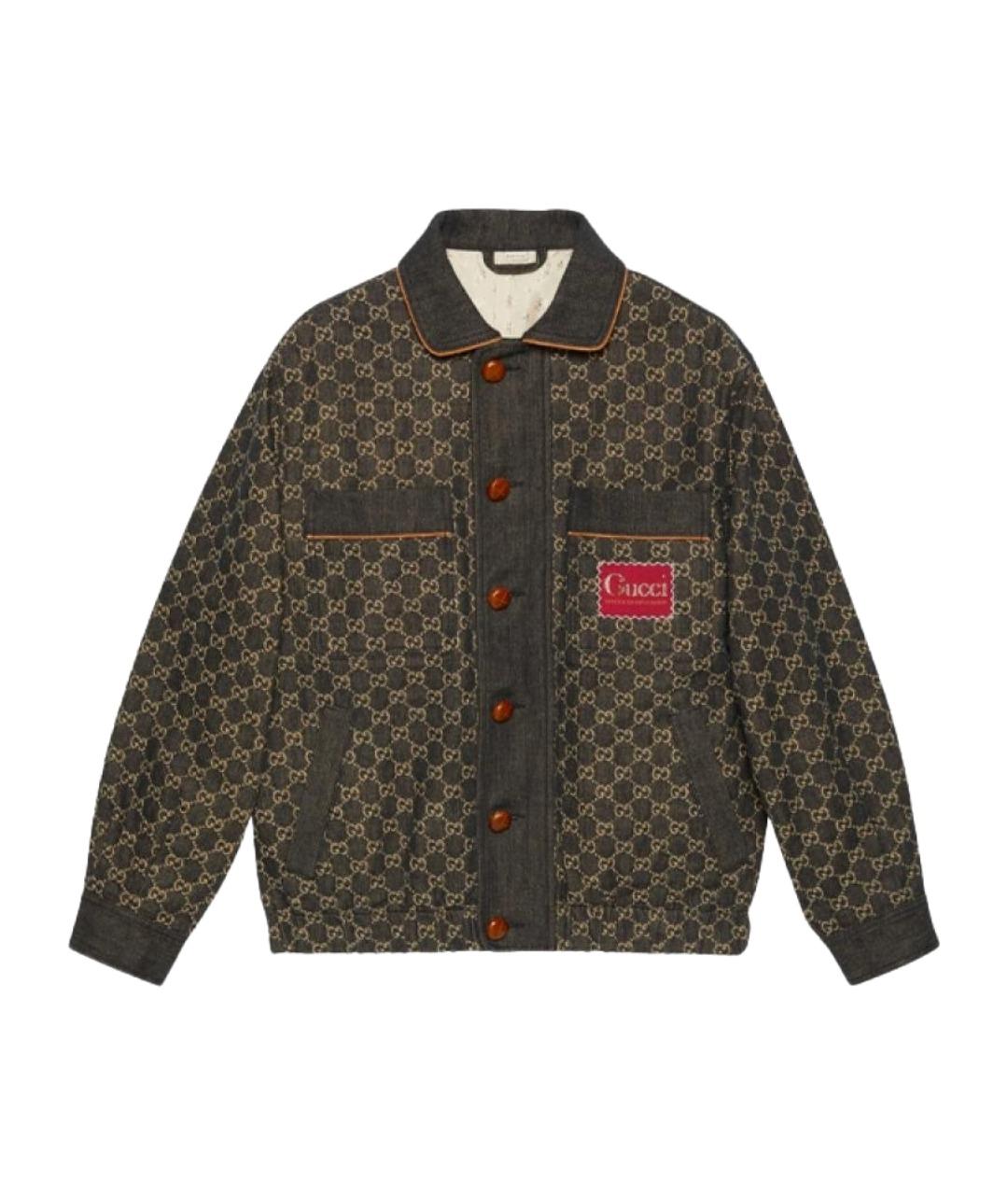 GUCCI Черная деним куртка, фото 1