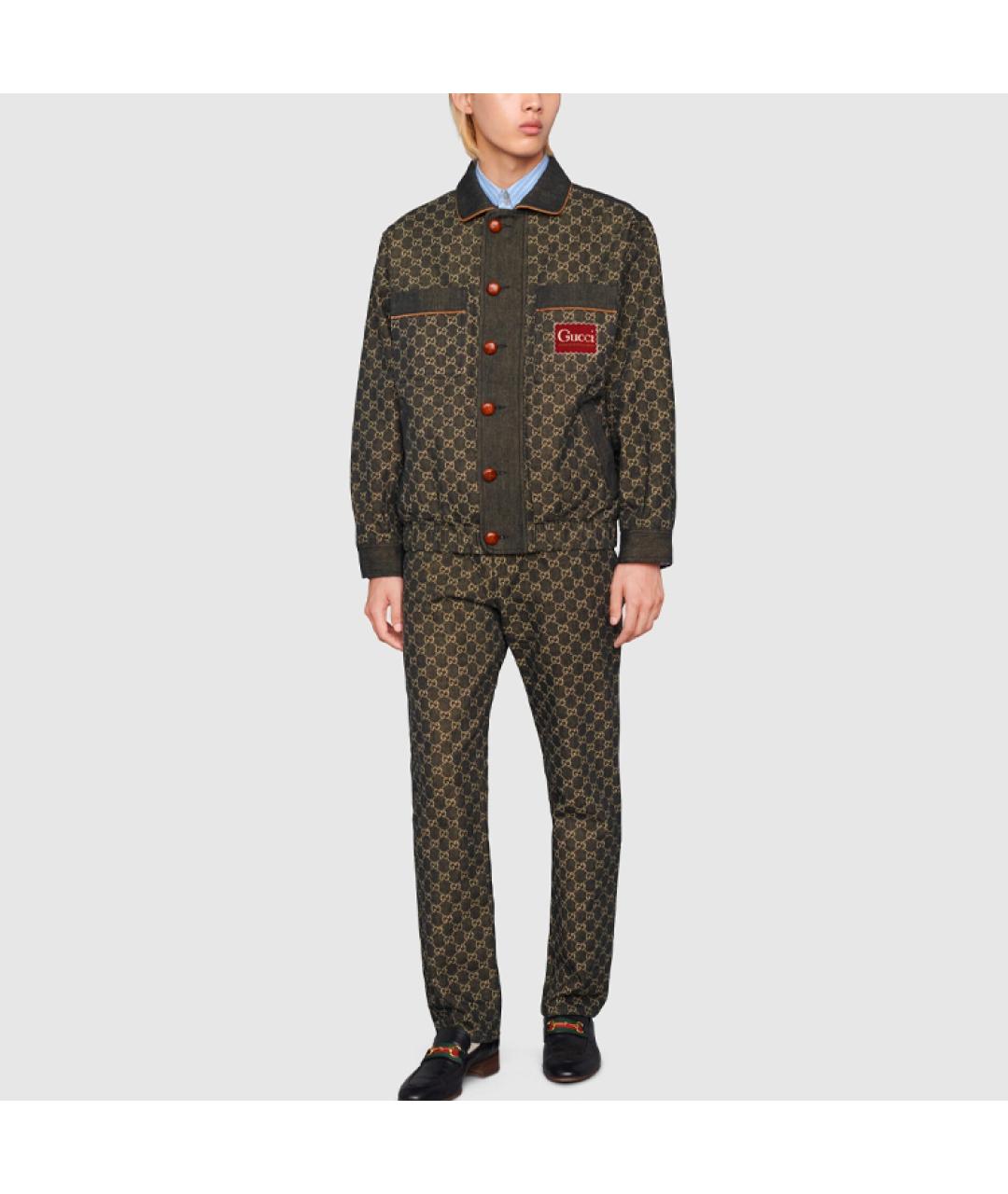 GUCCI Черная деним куртка, фото 2