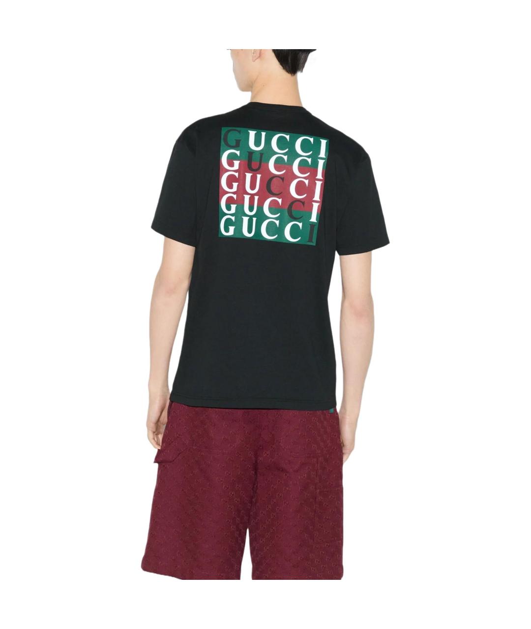 GUCCI Черная футболка, фото 4