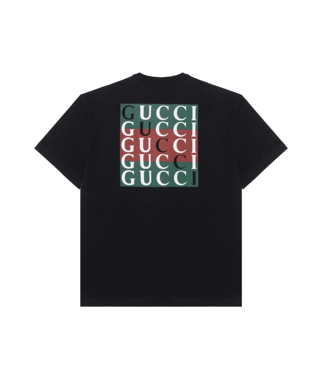 GUCCI Черная футболка, фото 2