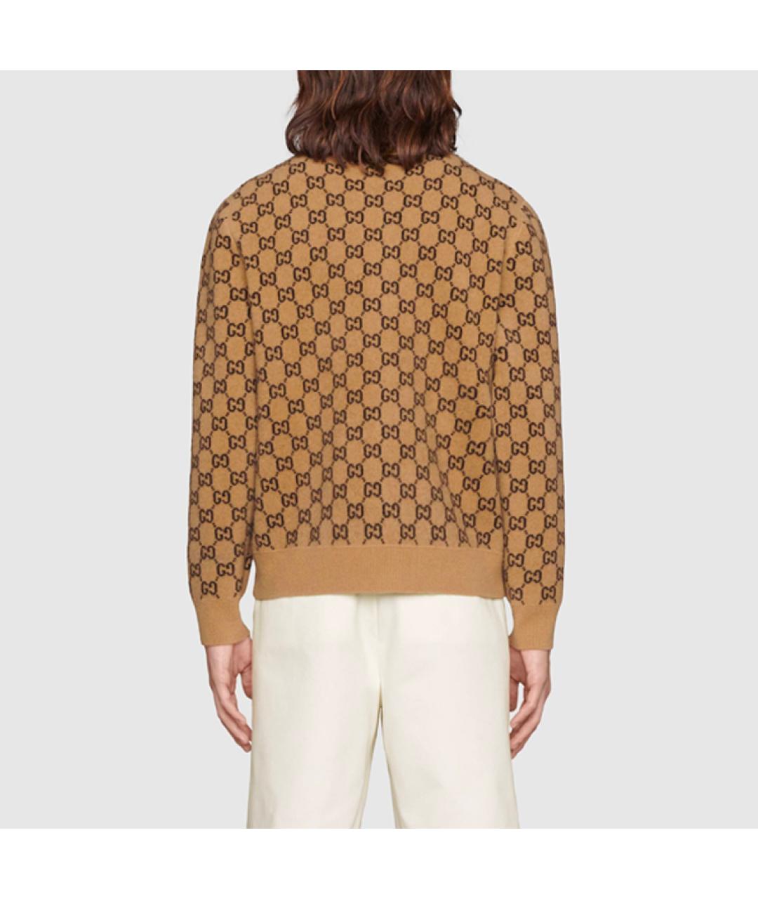 GUCCI Бежевый кашемировый кардиган, фото 4