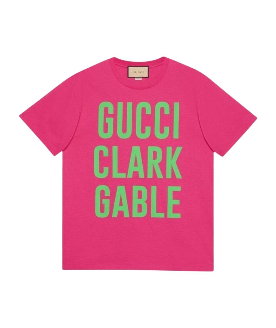 GUCCI Розовая футболка, фото 1