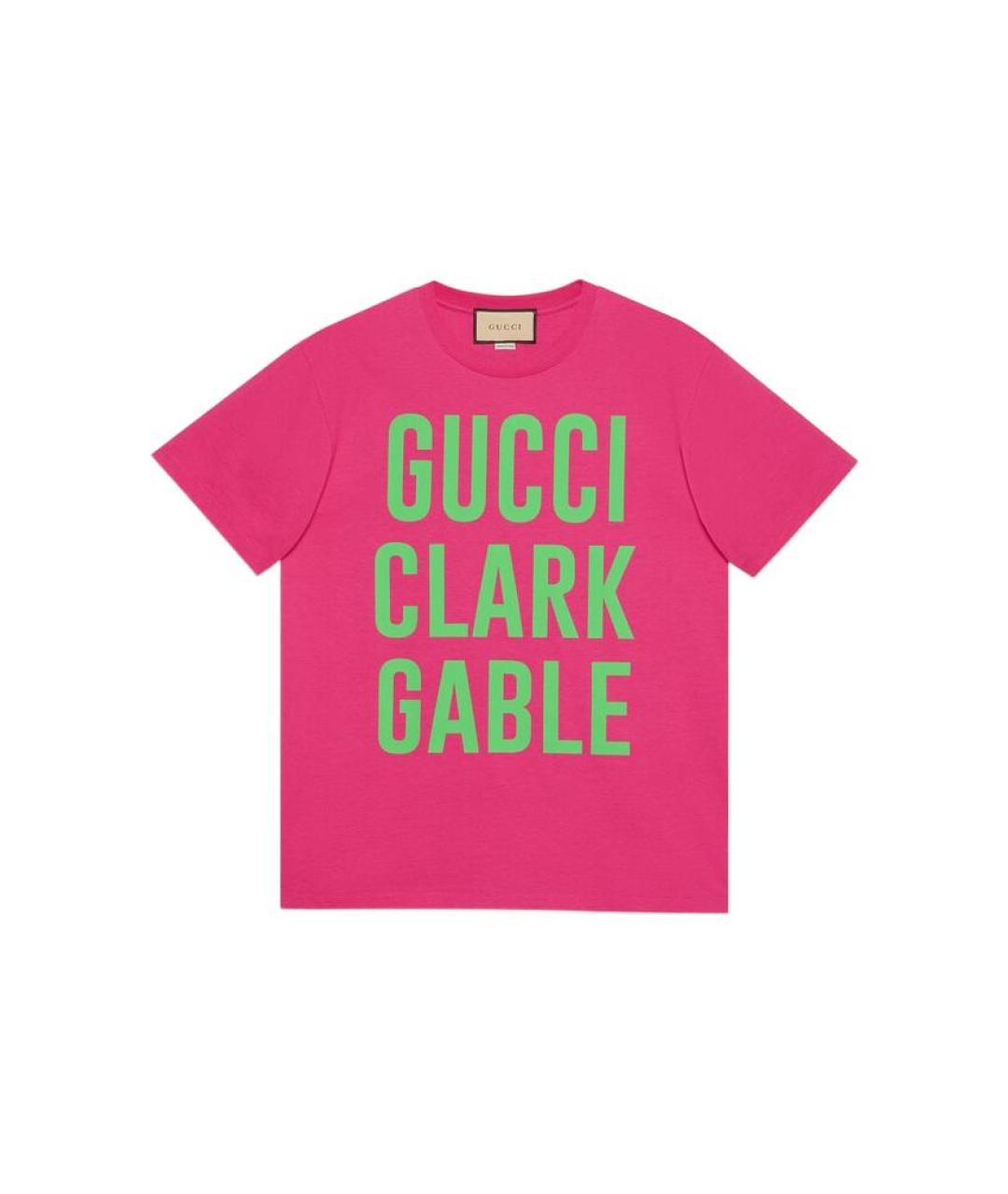 GUCCI Розовая футболка, фото 5