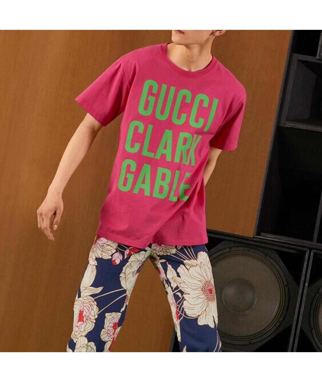 GUCCI Розовая футболка, фото 3