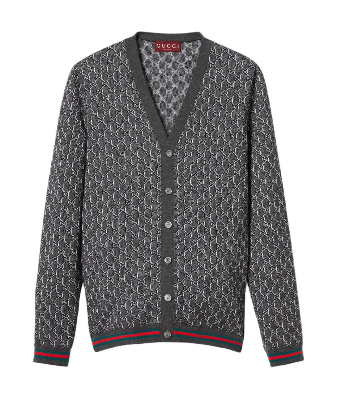 GUCCI Серый кардиган, фото 1