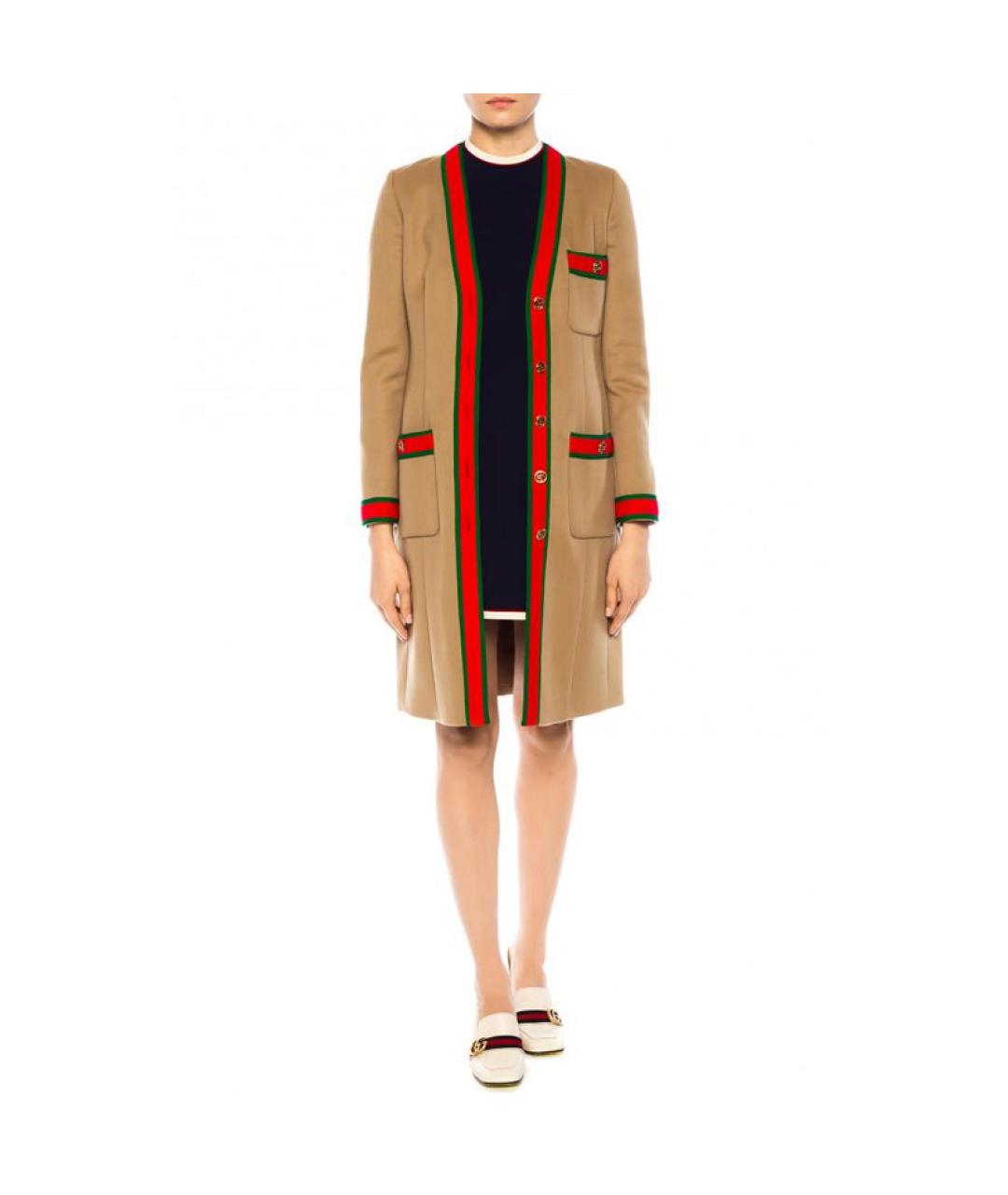GUCCI Коричневое пальто, фото 2