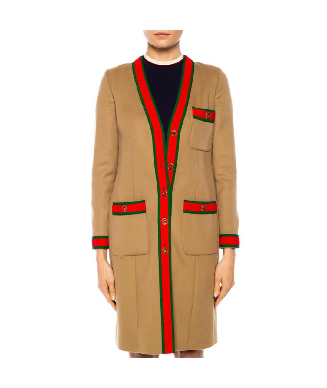 GUCCI Коричневое пальто, фото 3