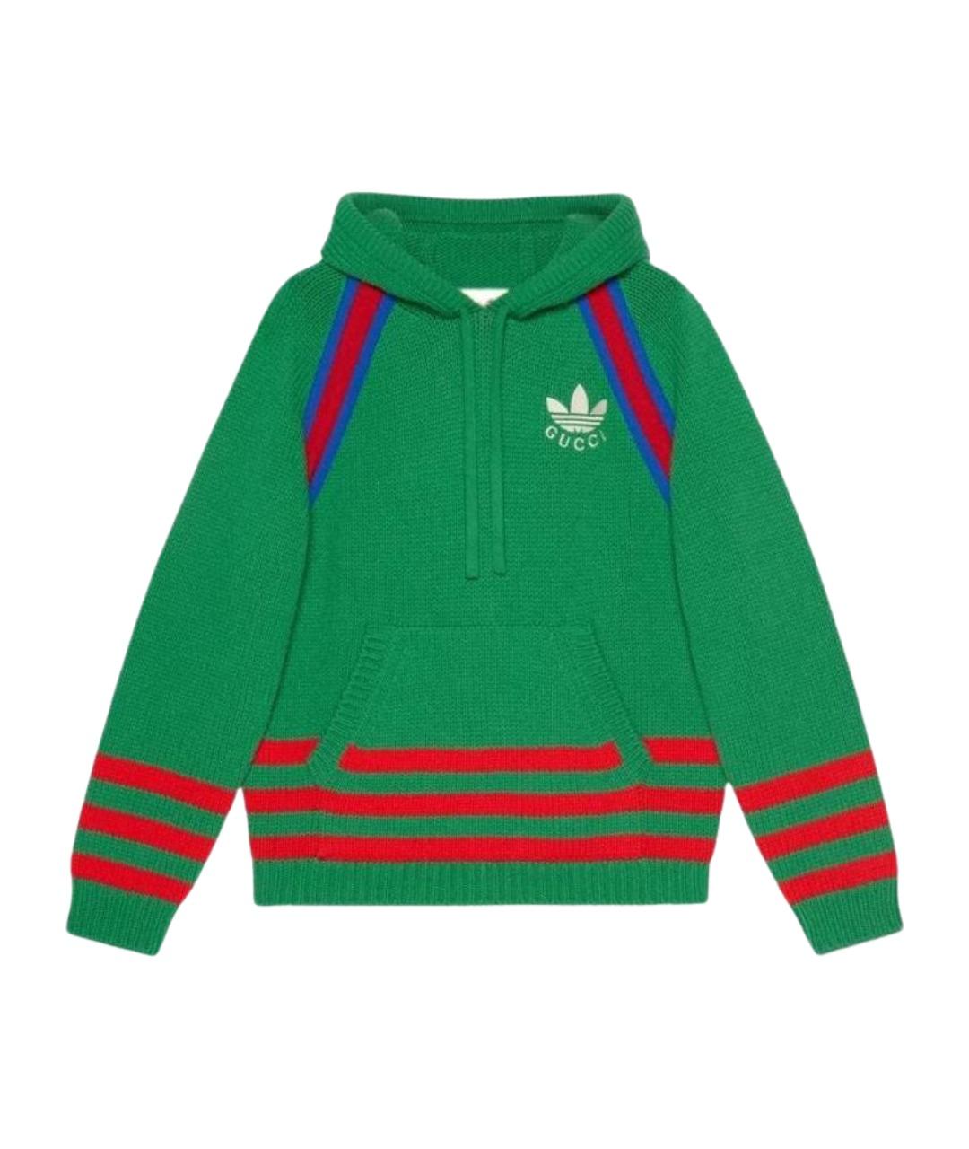 GUCCI Зеленый джемпер / свитер, фото 1
